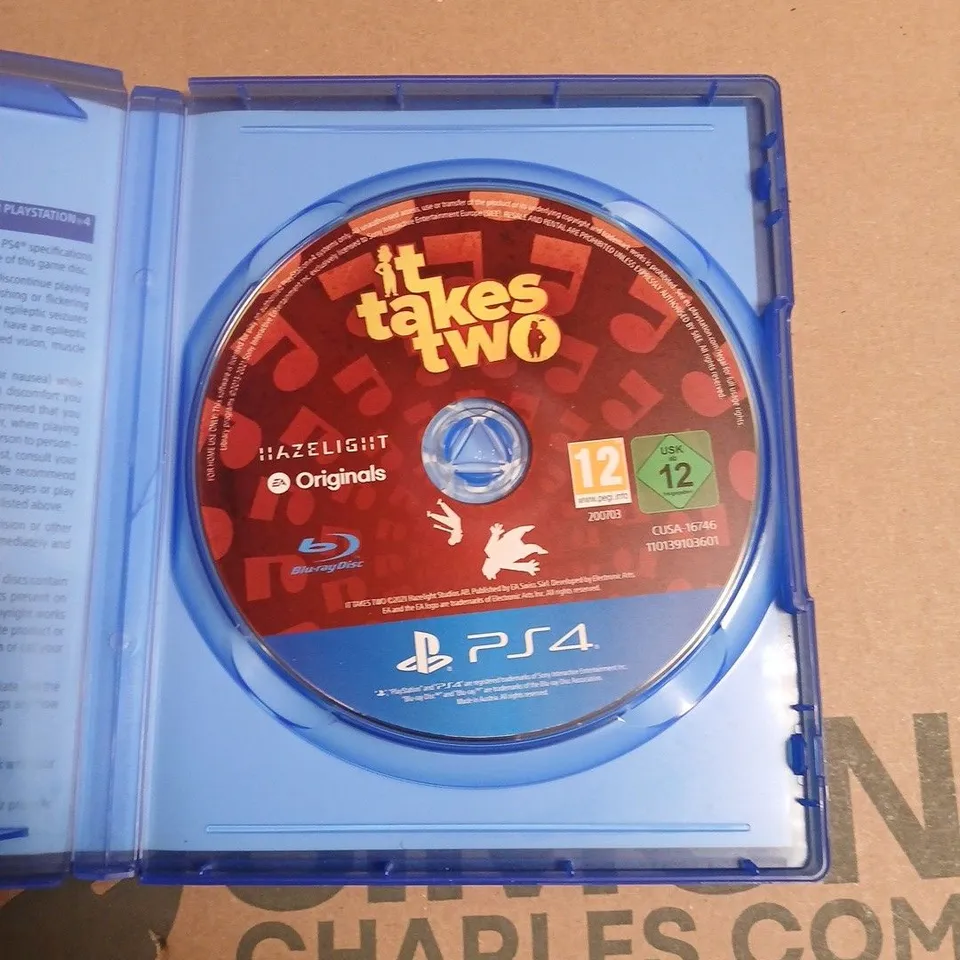 IT TAKES TWO FOR PS4 