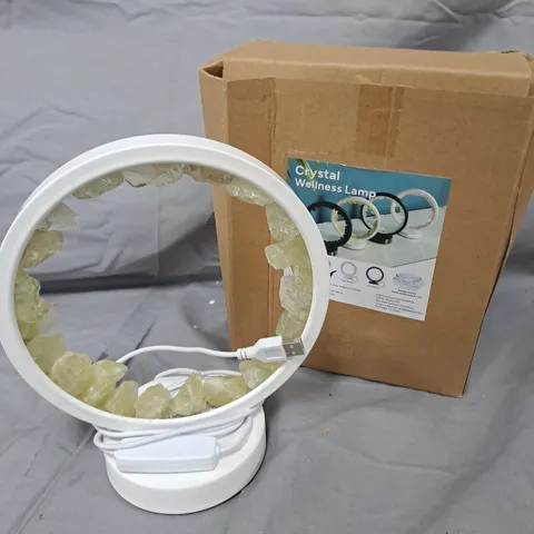 CRYSTAL WELLNESS LAMP – USB RING LIGHT WITH CRYSTAL ACCENT