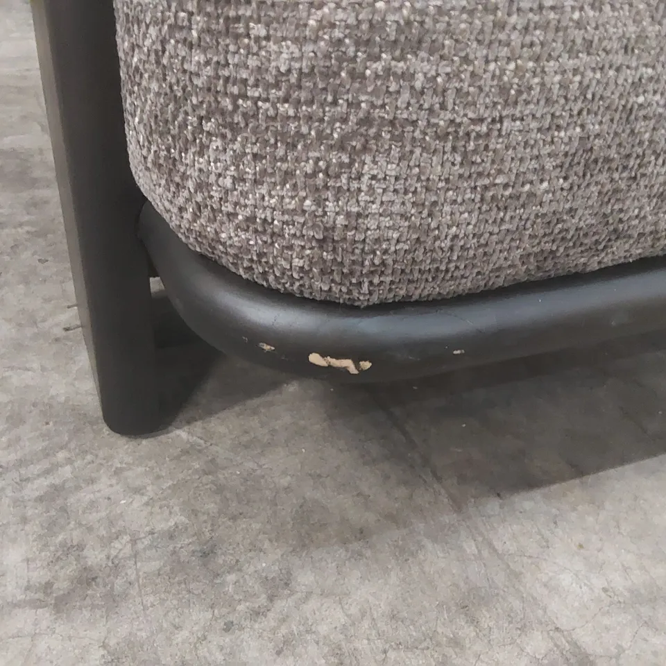 QUALITY DESIGNER DANETTI FLORENCE MOCHA CHUNKY WEAVE 3 SEATER SOFA