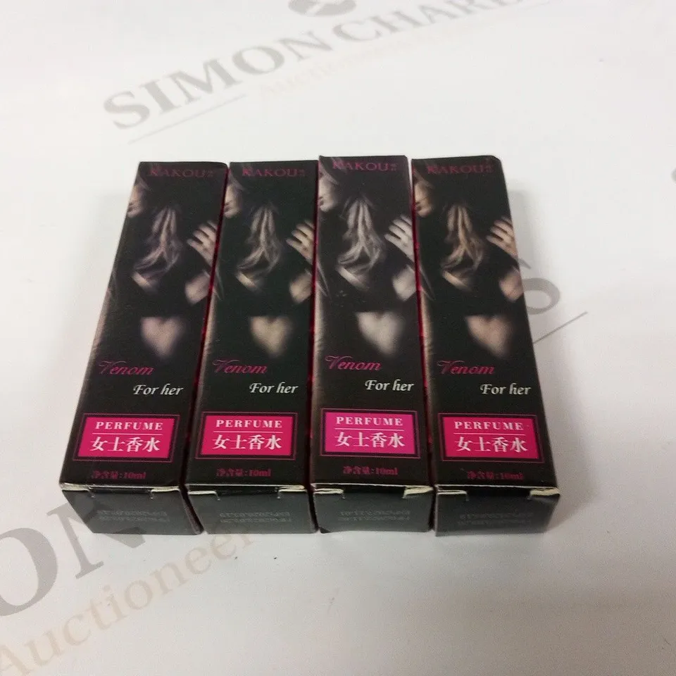 FOUR BOXED KAKOU VENOM FOR HER 10ML PERFUME