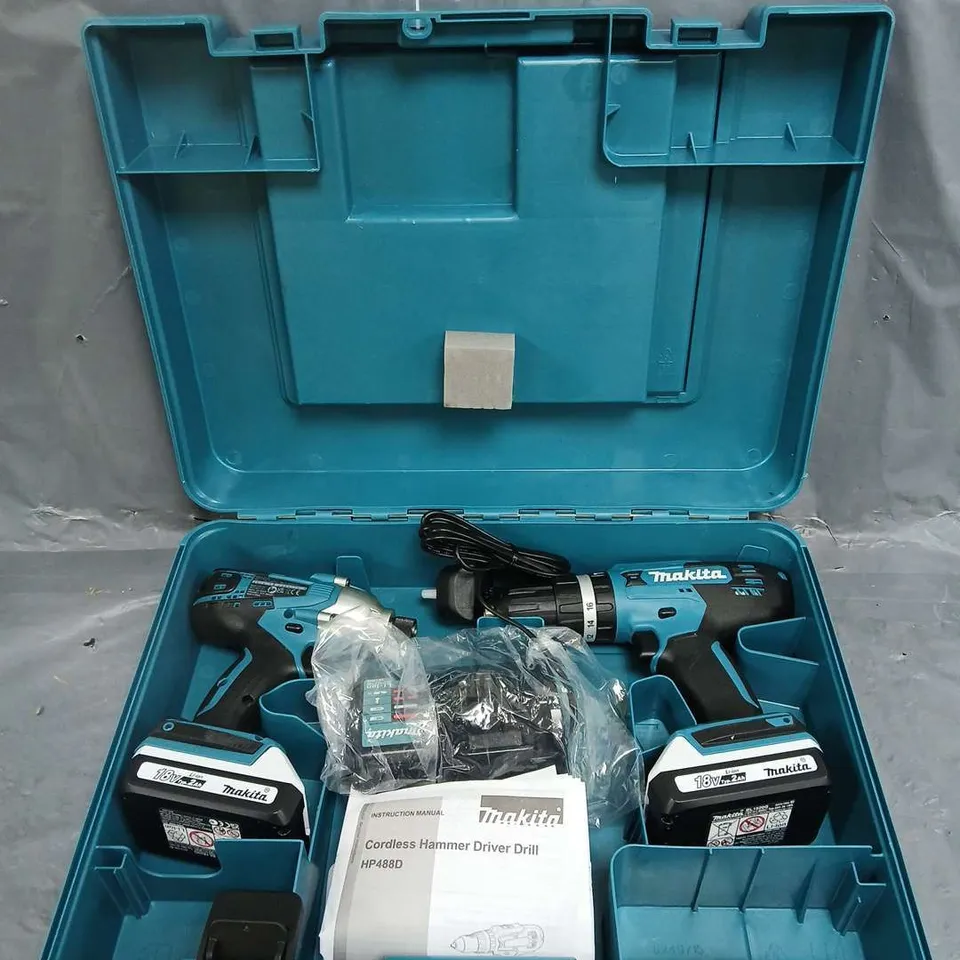 MAKITA 18V G-SERIES COMBI & IMPACT DRIVER KIT RRP £179.99