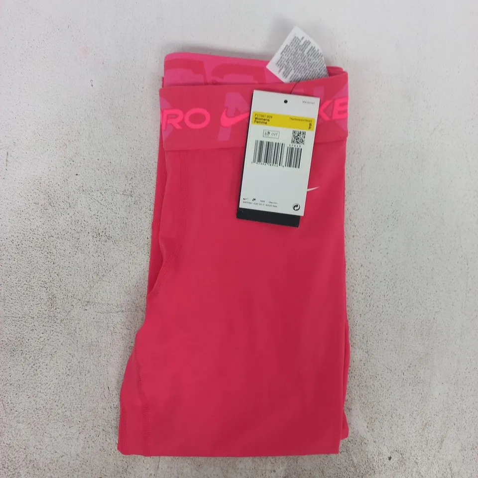 NIKE PRO WOMEN'S TRAINING LEGGINGS IN PINK SIZE SMALL