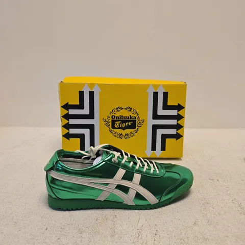 ONITSUKA TIGER MEXICO 66 SD SNEAKERS – GREEN METALLIC, UK 8 (US 9)