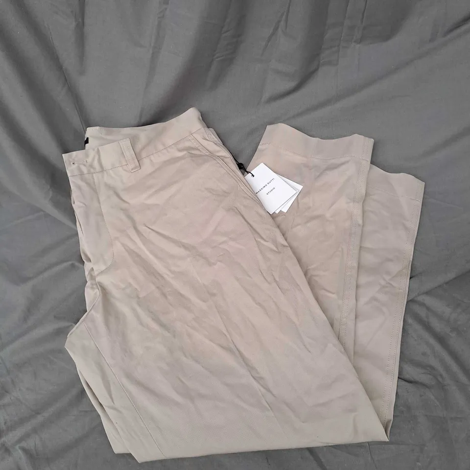 MASSIMO DUTTI TROUSERS IN SAND SIZE UK 36