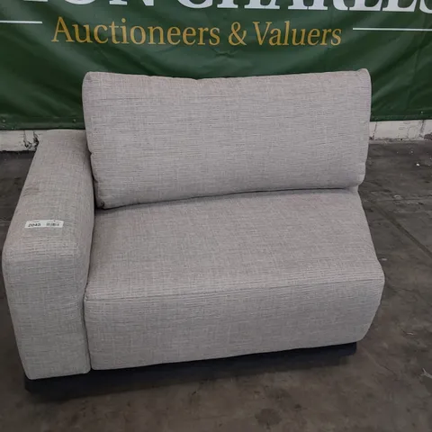 QUALITY BRITISH MANUFACTURED DESIGNER G PLAN FUSION LHF ANGLED SECTION HEATH CLOUD FABRIC