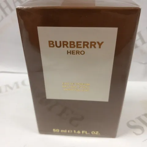 BOXED AND SEALED BURBERRY HERO EAU DE PARFUM 50ML