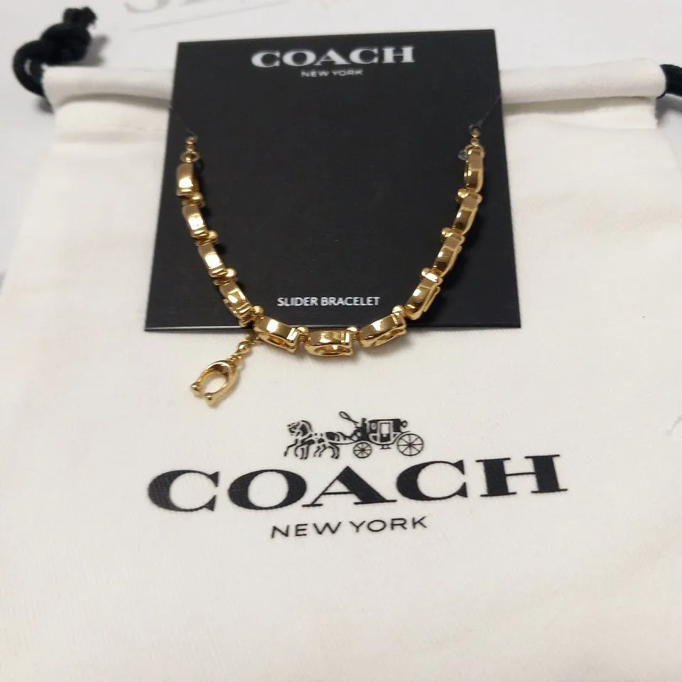 COACH C CHAIN PAVE REXY BRACELET