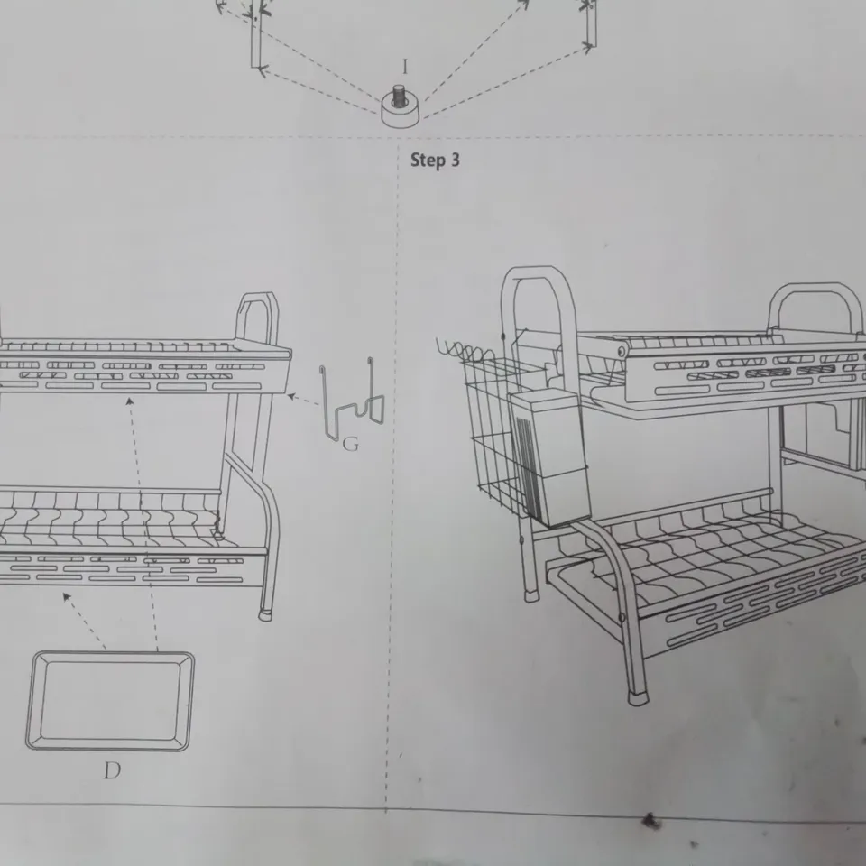 BOXED 2 TIER DRAINER RACK