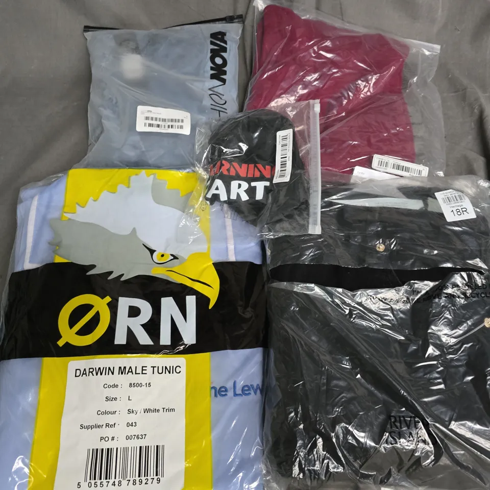 APPROXIMATELY 30 ASSORTED CLOTHING ITEMS IN VARIOUS SIZES, STYLES & COLOURS TO INCLUDE BRANDS SUCH AS FASHIONNOVA, RIVER ISLAND, ORN, ETC - COLLECTION ONLY