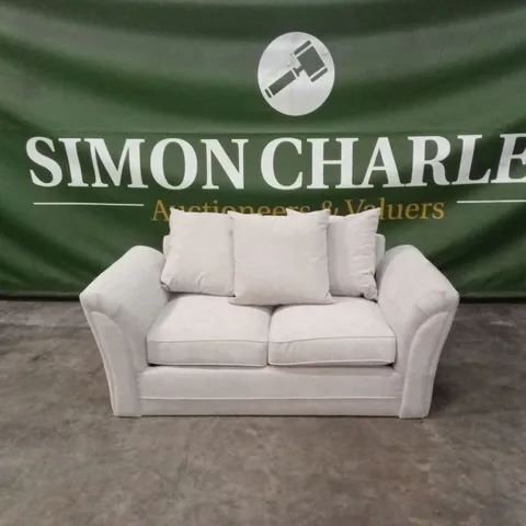 DURY FABRIC 2 SEATER SCATTER BACK SOFA - NATURAL