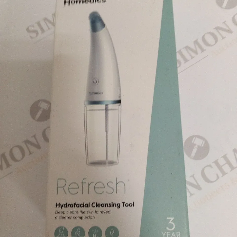 BOXED HOMEDICS REFRESH HYDRAFACIAL CLEANSING TOOL 