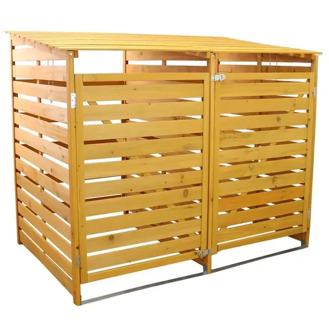 BOXED DOUBLE WHEELIE BIN STORAGE