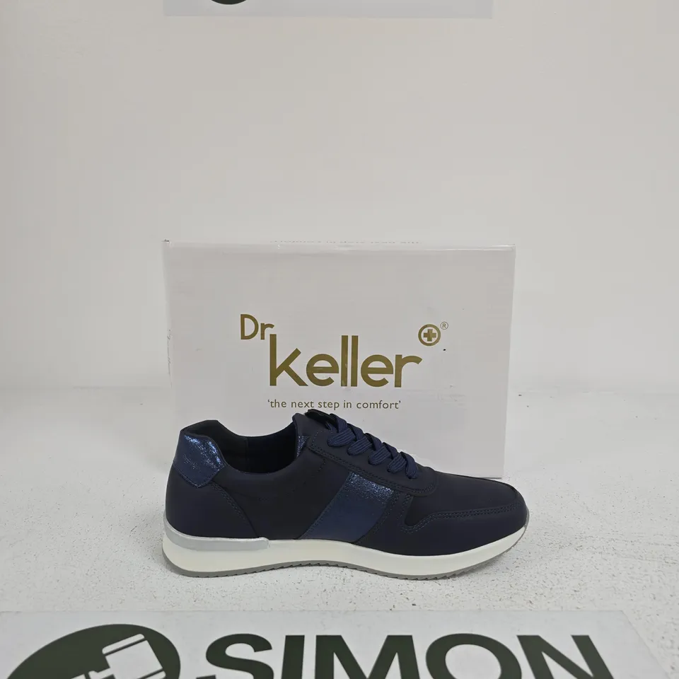 DR KELLER NAVY TRAINERS SIZE UK 6