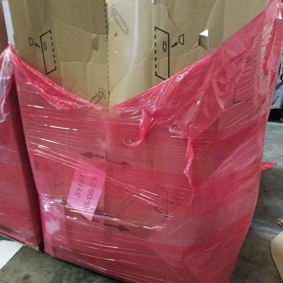 PALLET CONTAINING ASSORTED PRODUCTS INCLUDING PLAYPEN, RAISED TOILET SEAT, ROLLER BLIND & AIR COOLER