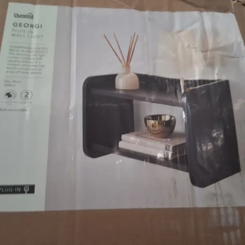 BOXED GEORGI PLUG-IN WALL LIGHT
