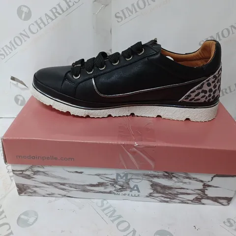MODA IN PELLE ARIELA TRAINERS, BLACK - SIZE 7