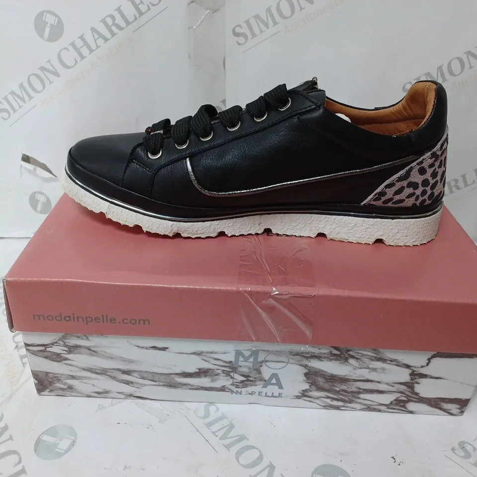 MODA IN PELLE ARIELA TRAINERS, BLACK - SIZE 7