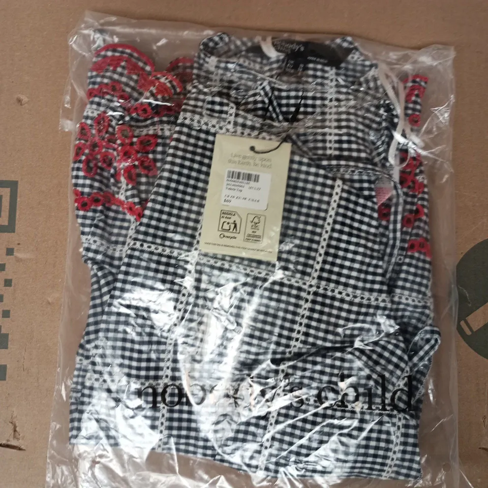 BAGGED NOBODY'S CHILD VALERIE TOP IN MULTI SIZE UK 10
