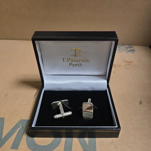 T. PATERSON PERTH CUFFLINKS IN PRESENTATION BOX