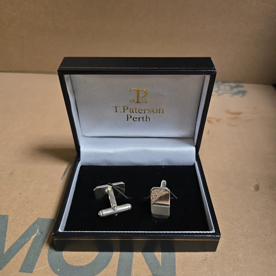 T. PATERSON PERTH CUFFLINKS IN PRESENTATION BOX