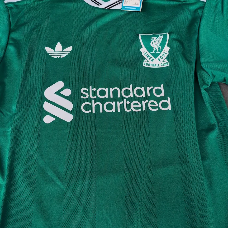 ADIDAS LIVERPOOL FOOTBALL JERSEY IN GREEN SIZE LARGE