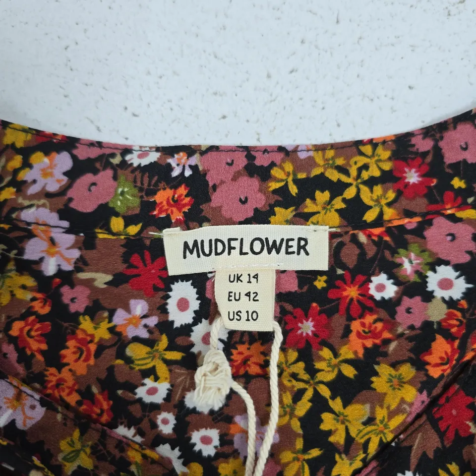 MUDFLOWER FLORAL PRINT DRESS – UK 14 (EU 42)