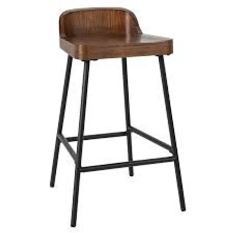 BOXED COSTWAY COFFEE LOW BACK BAR STOOL