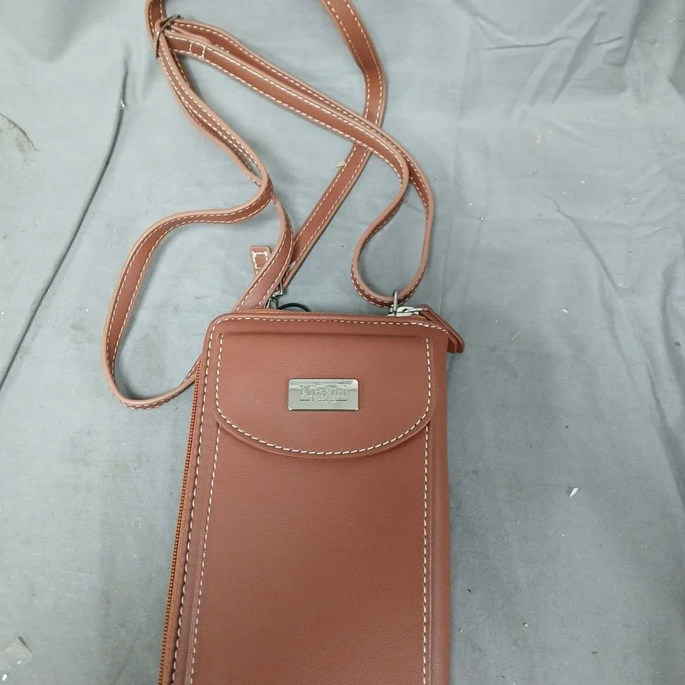 MIA TUI FIONA PHONE BAG – BROWN LEATHER