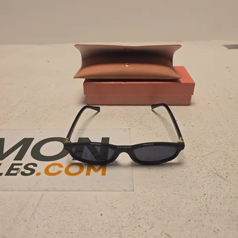 MIU MIU SUNGLASSES β BLACK WITH GOLD TEMPLES (MADE IN ITALY)