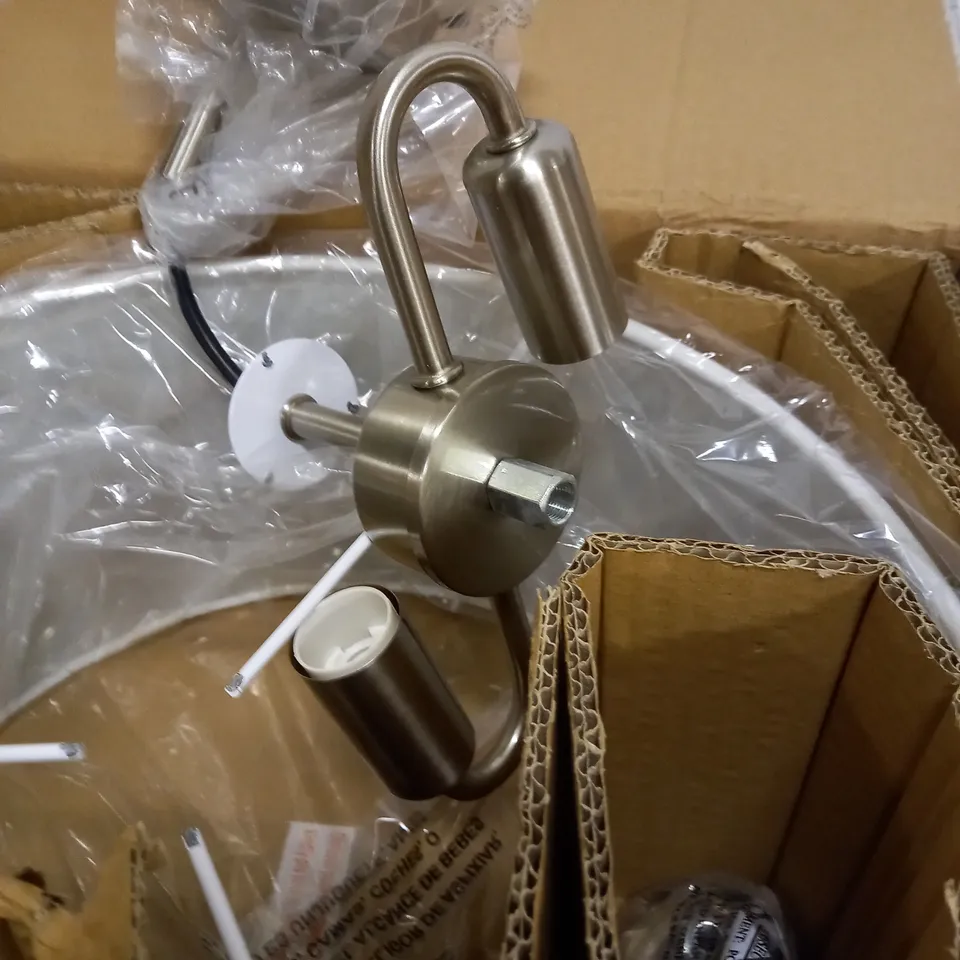 JOHN LEWIS JAMIESON SEMI-FLUSH SATIN NICKEL FINISH LIGHT 