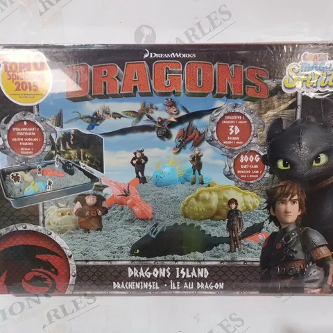 BOXED DREAMWORKS DRAGONS - DRAGON ISLAND MAGIC SAND
