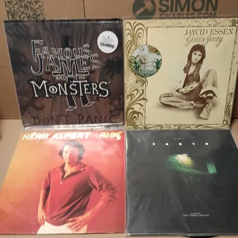 APPROXIMATELY 15 ASSORTED VINYLS TO INCLUDE HERB ALPERT, DAVID ESSEX, ONE NIGHT ON EARTH ETC 