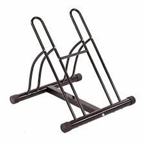 BOXED OYPLA DOUBLE HEAVY DUTY BIKE BICYCLE FLOOR PARKING STAND HOLDER STORAGE RACK 