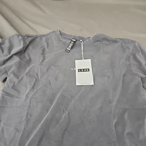 LSKD WASHED OVERSIZE TEE – DARK GREY WASHED, SIZE M