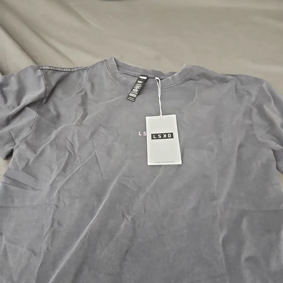 LSKD WASHED OVERSIZE TEE – DARK GREY WASHED, SIZE M