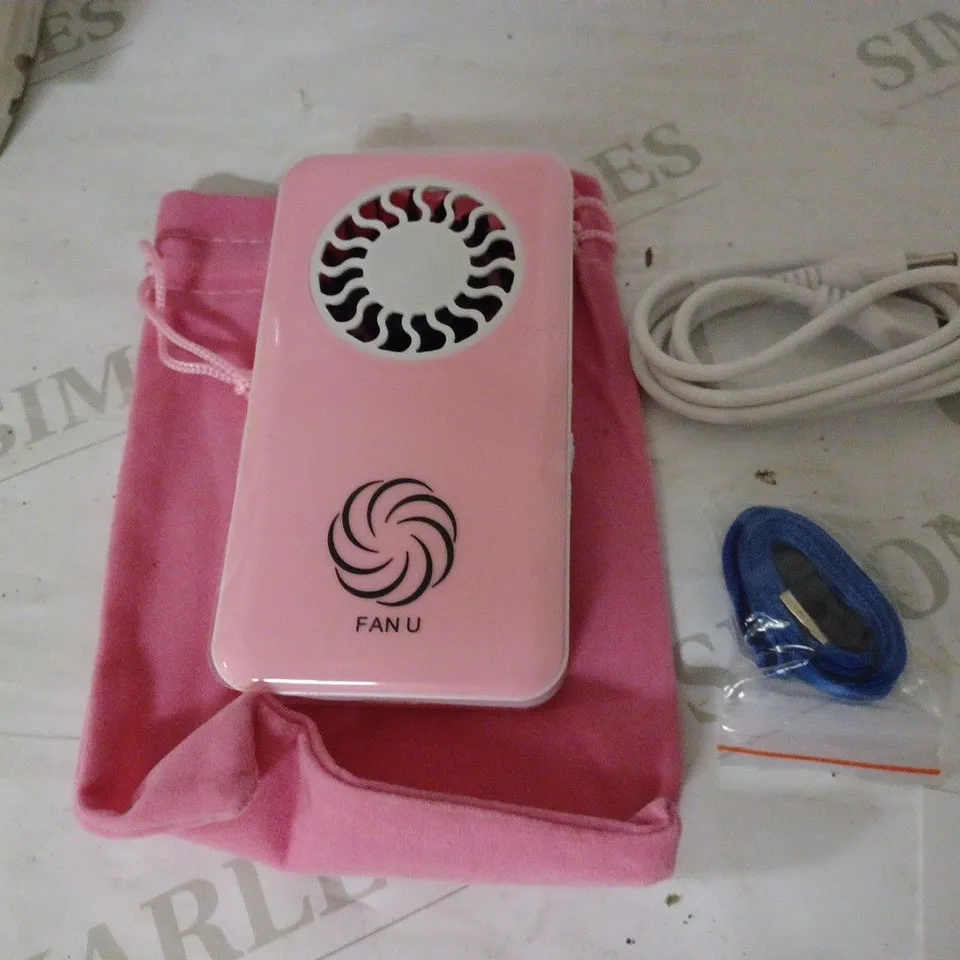 LOT OF 5 FAN-U PORTABLE & RECHARGEABLE FANS, PINK