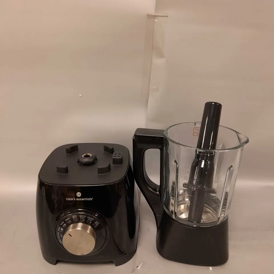 BOXED COOK'S ESSENTIALS 1.75L SOUP MAKER & BLENDER BLACK