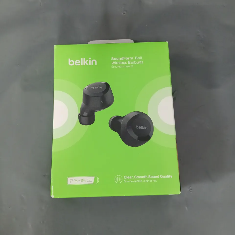 BOXED BELKIN SOUNDFORM BOLT WIRELESS EARBUDS 