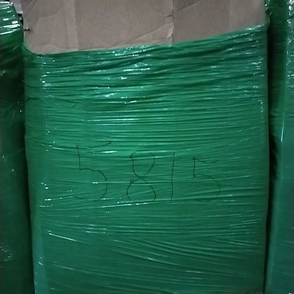 PALLET OF ASSORTED ITEMS INCLUDING ASH CLEANING VACUUM, SPRING LOADED TENSION ROD, CEILING FAN WITH LIGHT, YOGA MAT, CLOTHES RACK