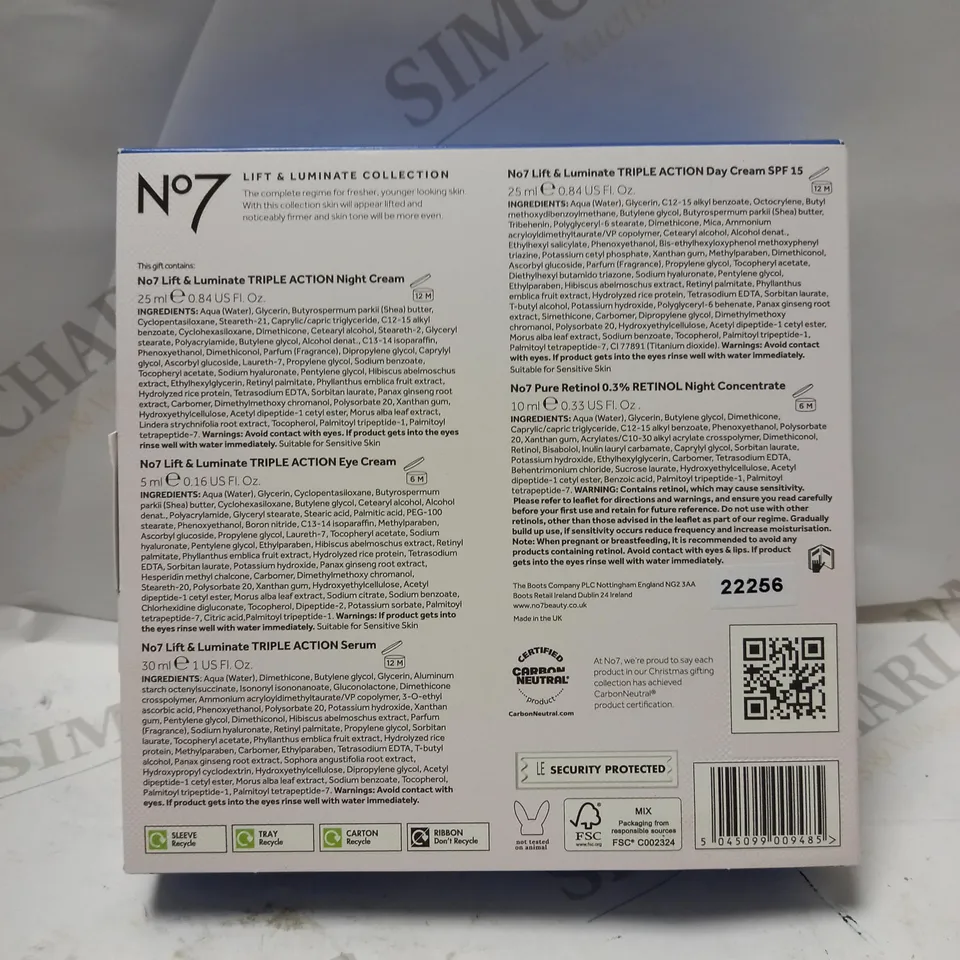 NO7 LIFT & LUMINATE COLLECTION GIFT SET