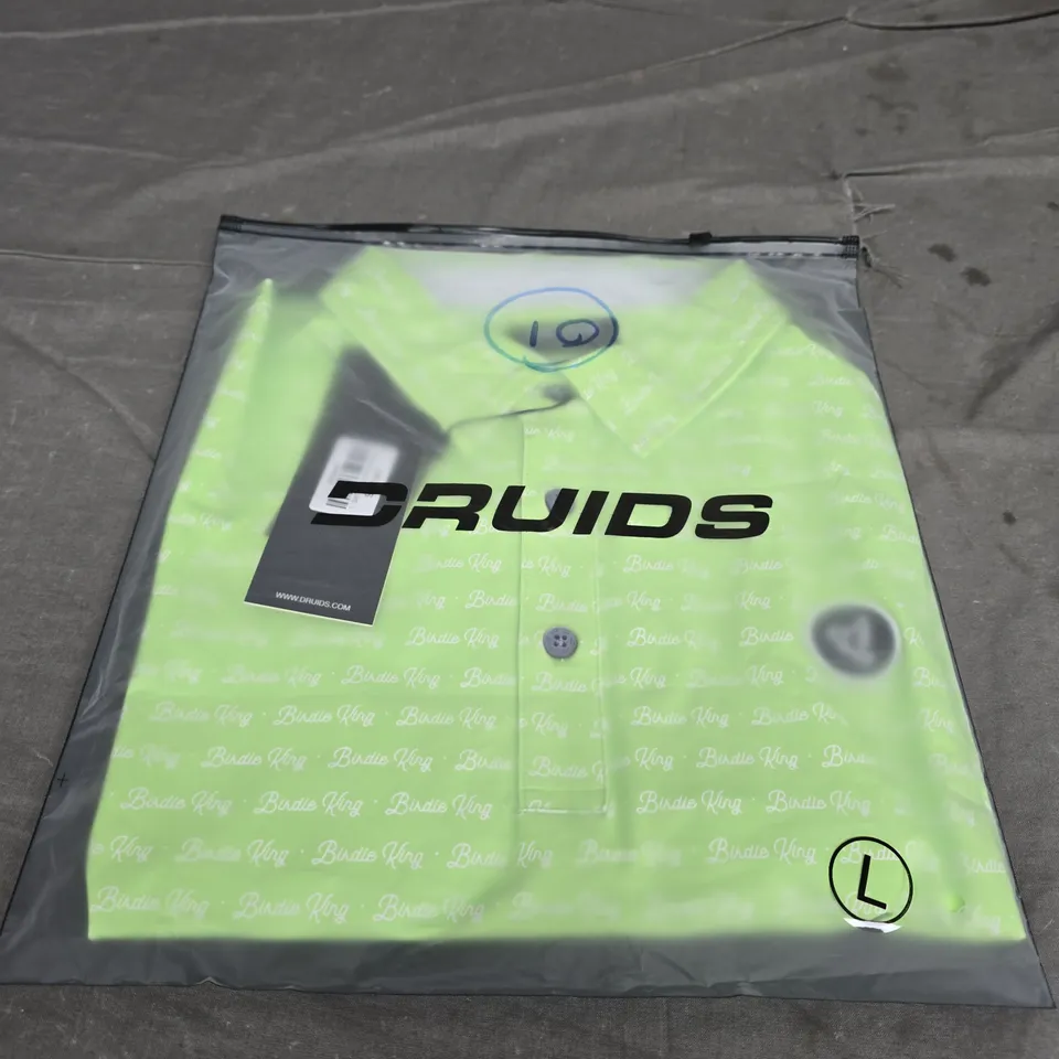 BAGGED DRUIDS BIRDIE KING POLO - LARGE