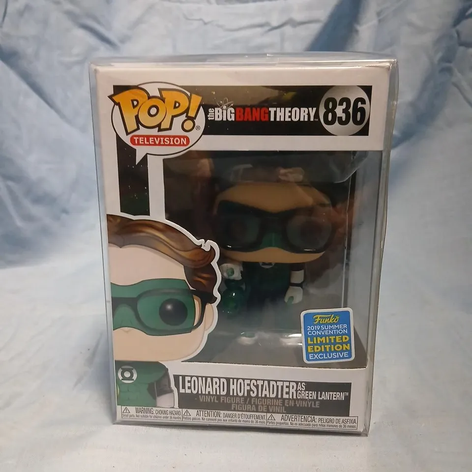 FUNKO POP! TELEVISION: LEONARD HOFSTADTER AS GREEN LANTERN (836) - THE BIG BANG THEORY - LIMITED EDITION EXCLUSIVE