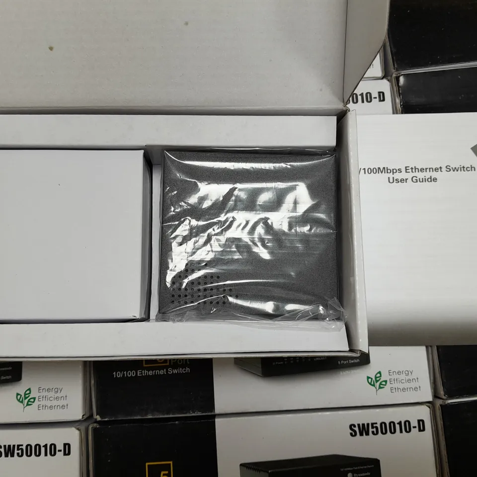 LOT OF APPROXIMATELY 35 DYNAMODE SW50010-D 5-PORT 10/100 ETHERNET SWITCHS