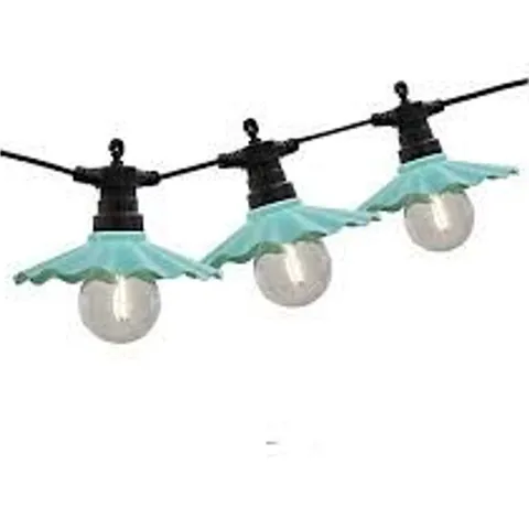 GARDEN STORIES SOLAR FLUTED 8 BULB STRING LIGHTS