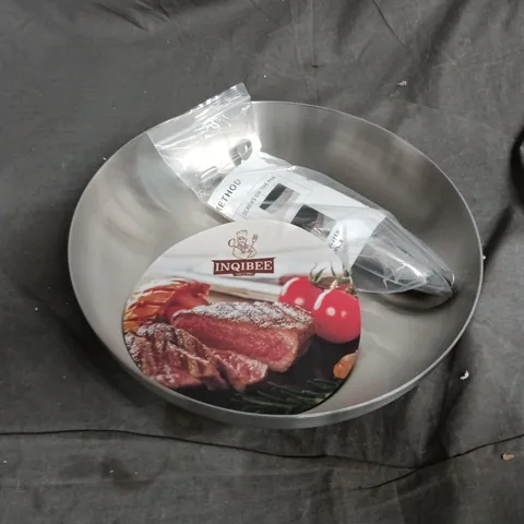 BOXED INQIBEE TRI-PLY STAINLESS STEEL COOKWARE PAN