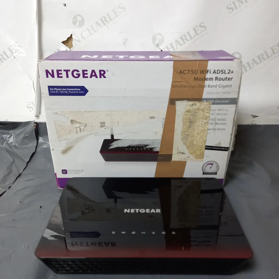 BOXED NETGEAR AC750 WIFI ADSL2+ MODEM ROUTER 