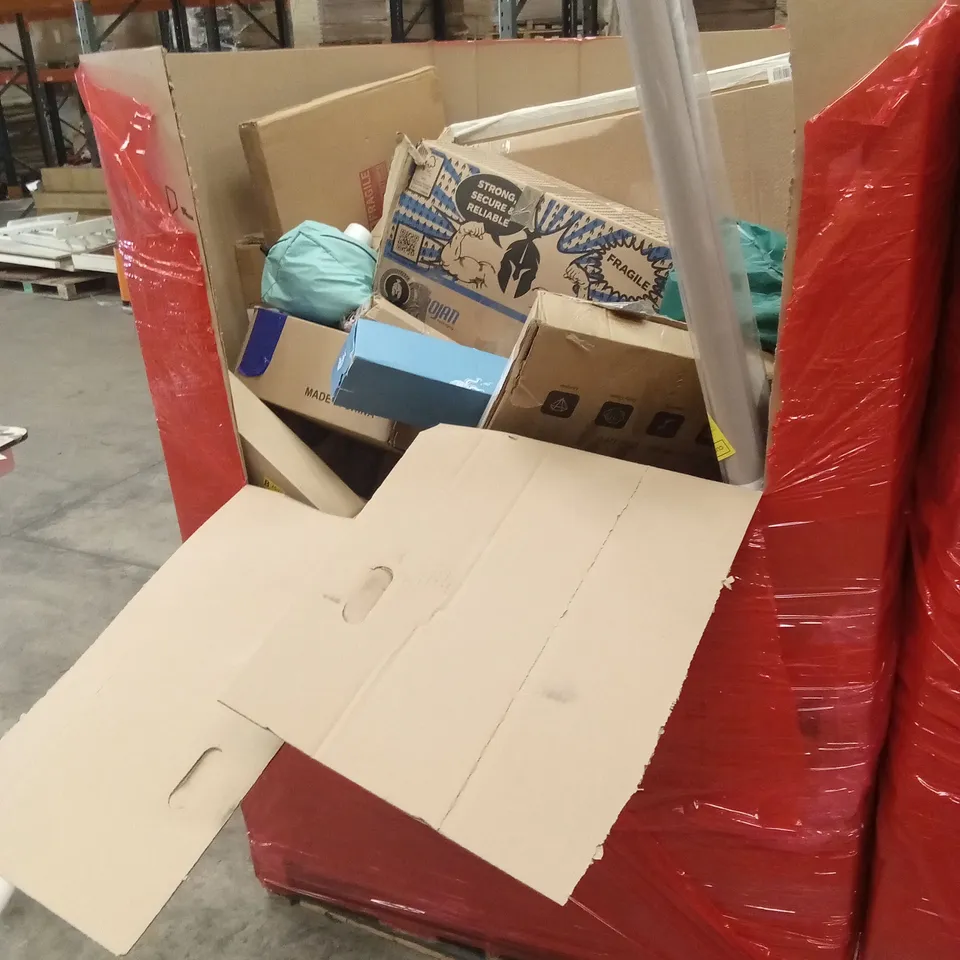 PALLET OF ASSORTED HOUSEHOLD GOODS AND PRODUCTS TO INCLUDE; E-COMMERCE GOODS ETC