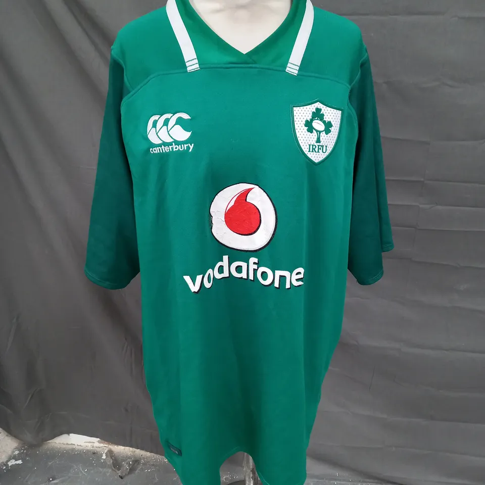 CANTERBURY IRFU FOOTBALL JERSEY IN GREEN SIZE 3XL