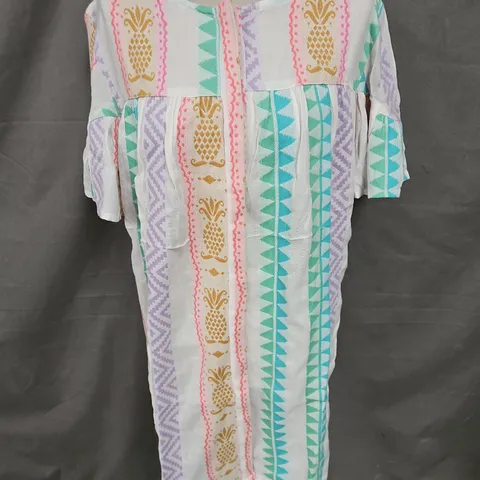 NATIVE YOUTH PINI JACQUARD MINI DRESS IN MULTI SIZE L