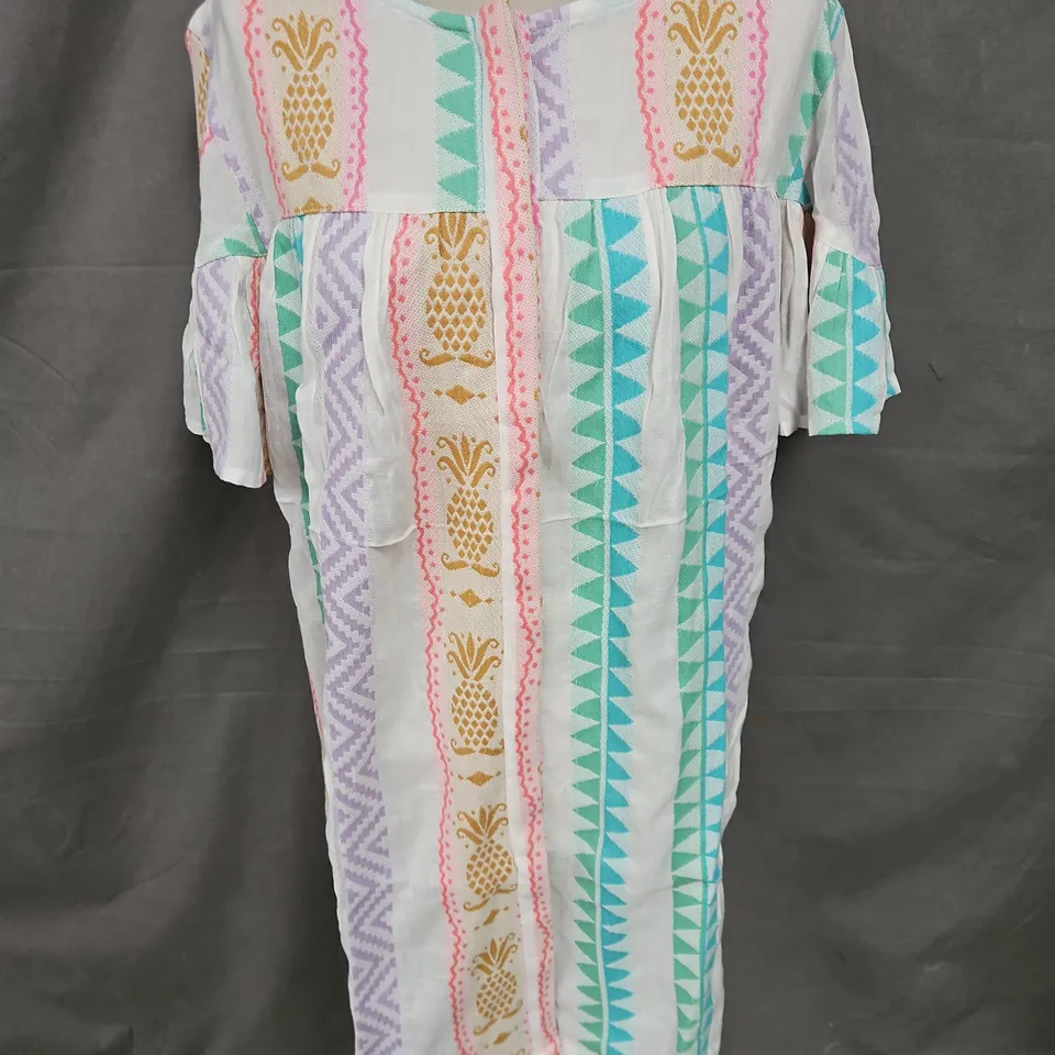NATIVE YOUTH PINI JACQUARD MINI DRESS IN MULTI SIZE L